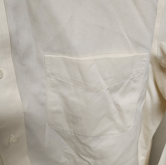 Brooks Brothers Men's Size 16-33 Cream Long Sleeve Button Down Non-Iron Shirt - Picture 5 of 9